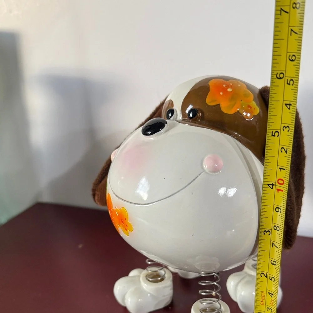 Vintage Blowfish Co. puppy dog money box from the 1970s